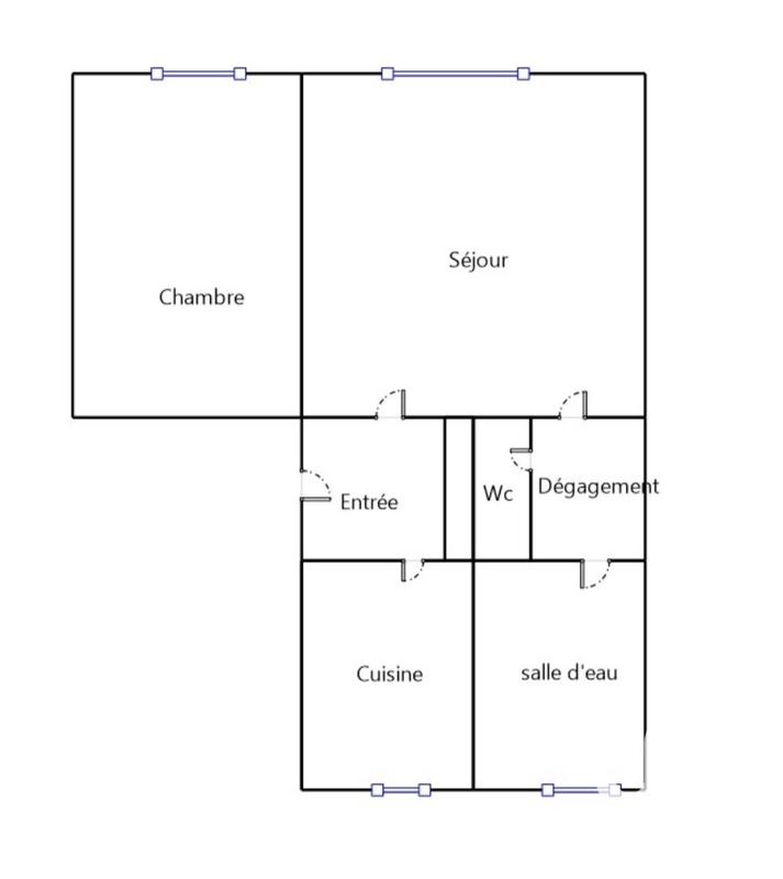 Appartement - 42 m² - 2 pièces