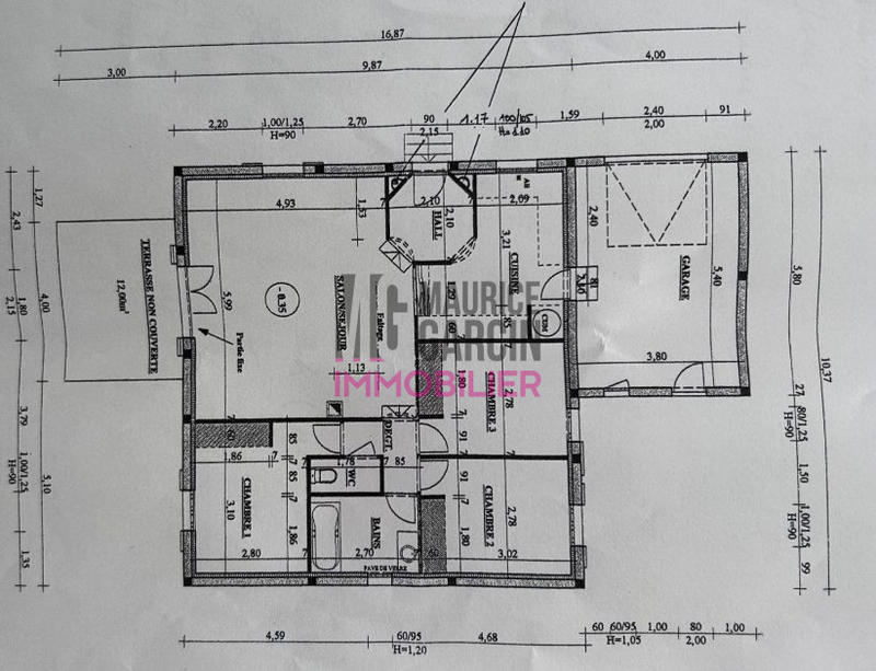 Maison - 90 m² - 4 pièces