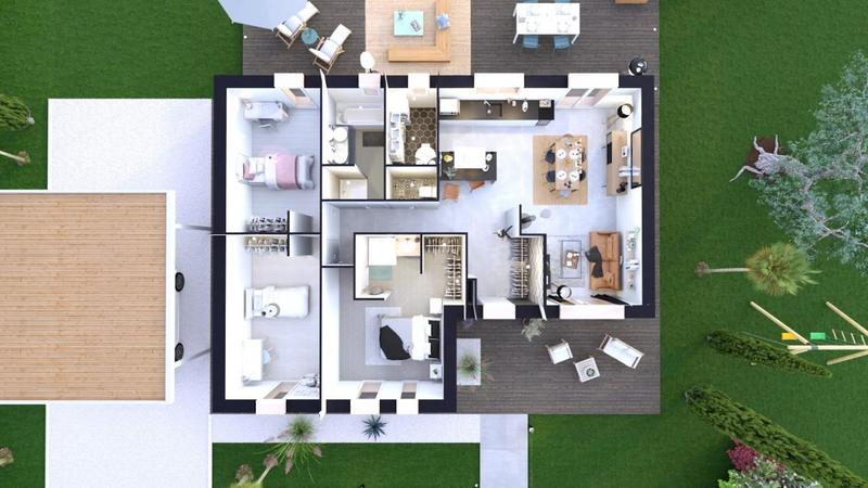 Maison - 104 m² - 4 pièces