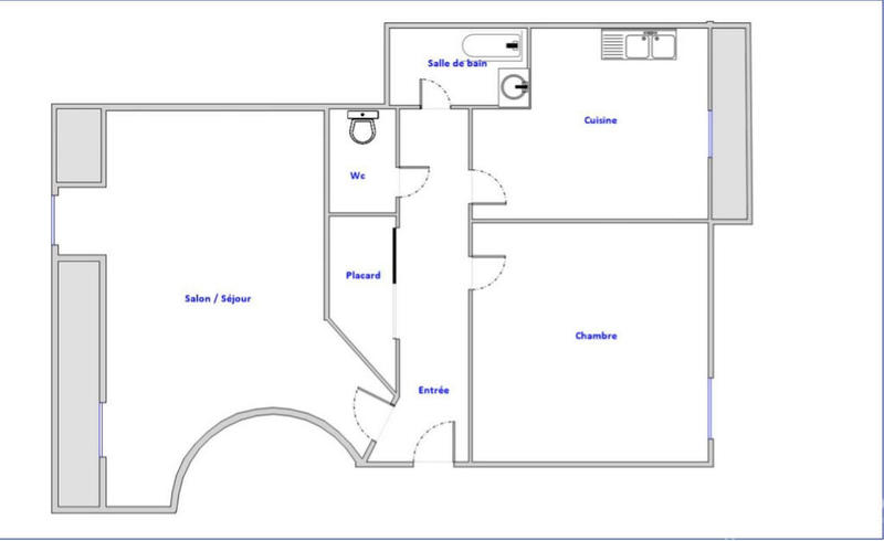Appartement - 53 m² - 3 pièces