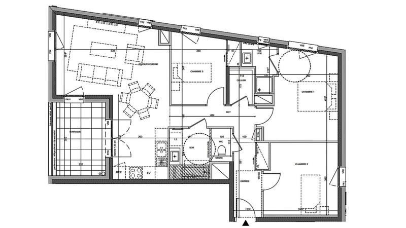 Appartement - 84 m² - 4 pièces