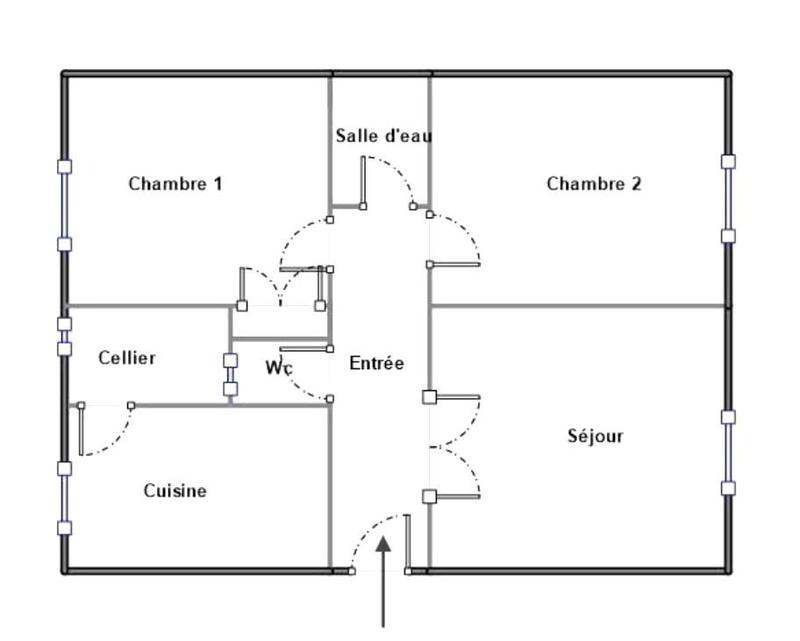 Appartement - 65 m² - 3 pièces