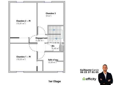 Maison - 80 m² - 4 pièces