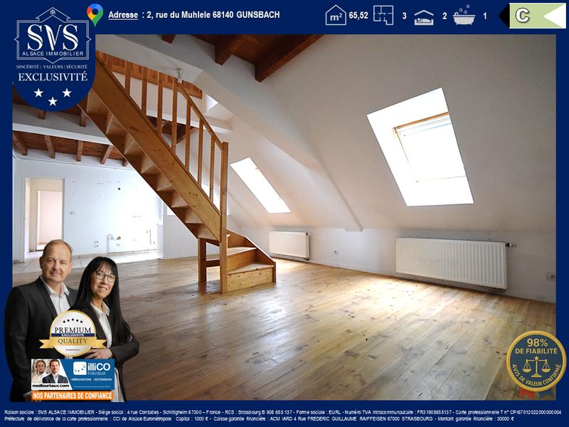 Appartement - 66 m² - 3 pièces