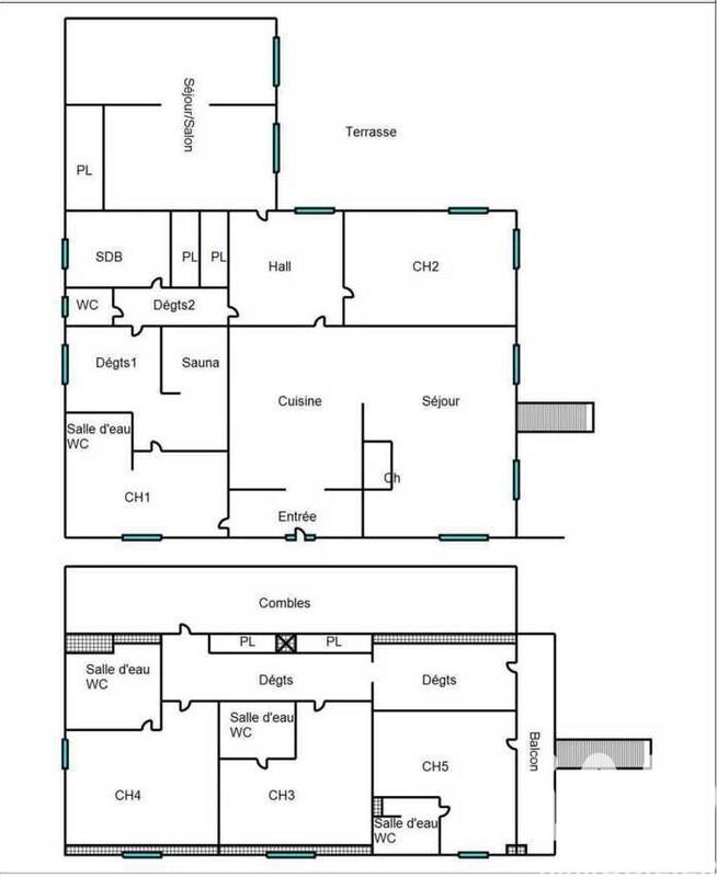 Maison - 220 m² - 6 pièces