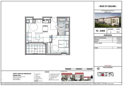Appartement - 41 m² - 2 pièces