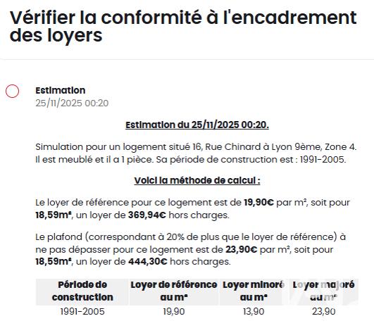 Studio - 19 m² - 1 pièce