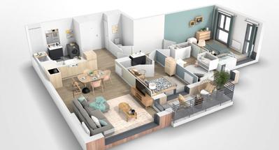 Appartement - 77 m² - 4 pièces