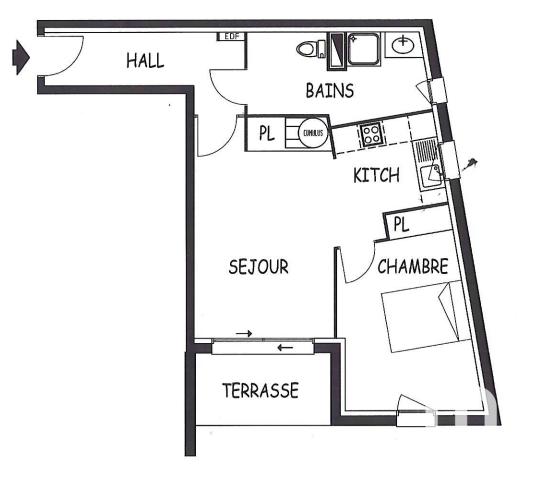Appartement - 53 m² - 2 pièces
