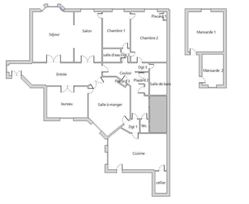 Appartement - 197 m² - 6 pièces