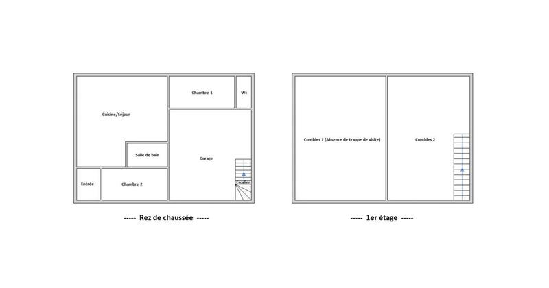 Maison - 53 m² - 2 pièces