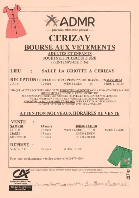 Bourse aux vêtements enfants adultes, jouets et puériculture