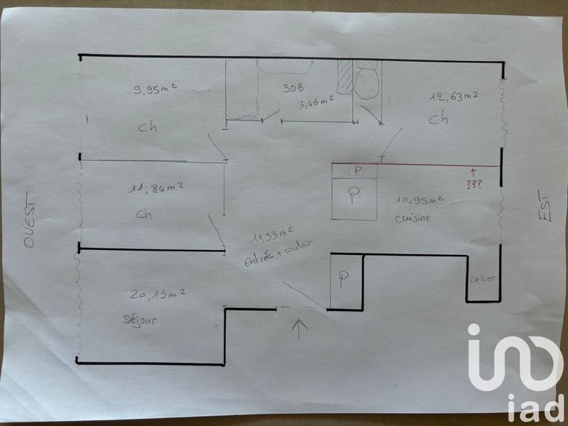 Appartement - 84 m² - 4 pièces