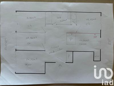 Appartement - 84 m² - 4 pièces