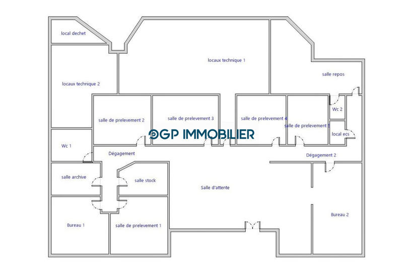 Local commercial - 207 m² - 15 pièces