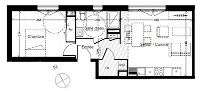 Appartement - 45 m² - 2 pièces