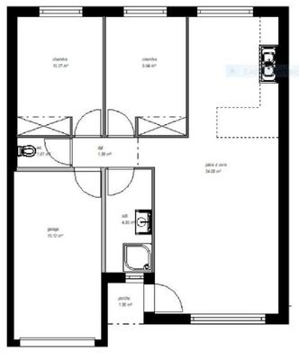 Villa - 61 m² - 3 pièces