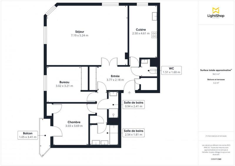 Appartement - 95 m² - 4 pièces