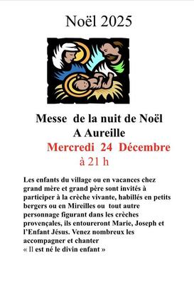 Messe de Noël à Aureille