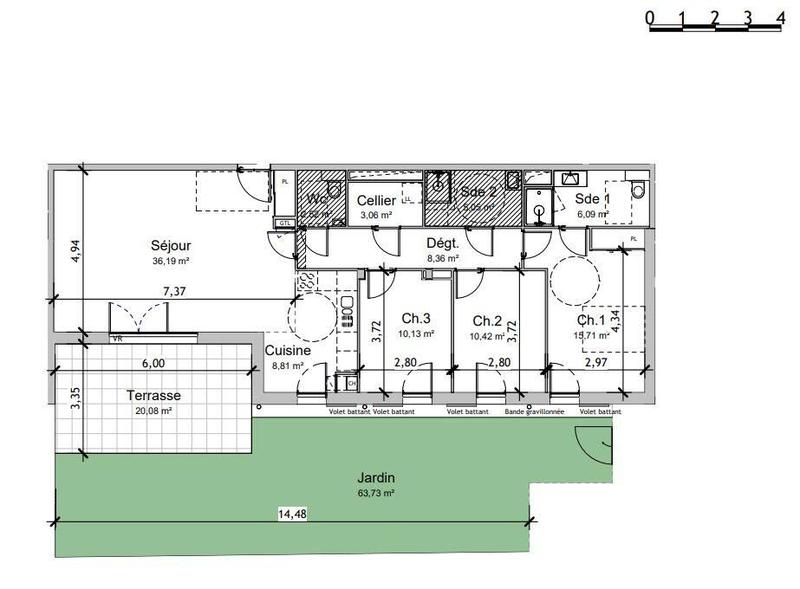 Appartement - 106 m² - 4 pièces