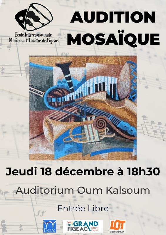 Audition Mosaïque, école de musique intercommunale de Figeac