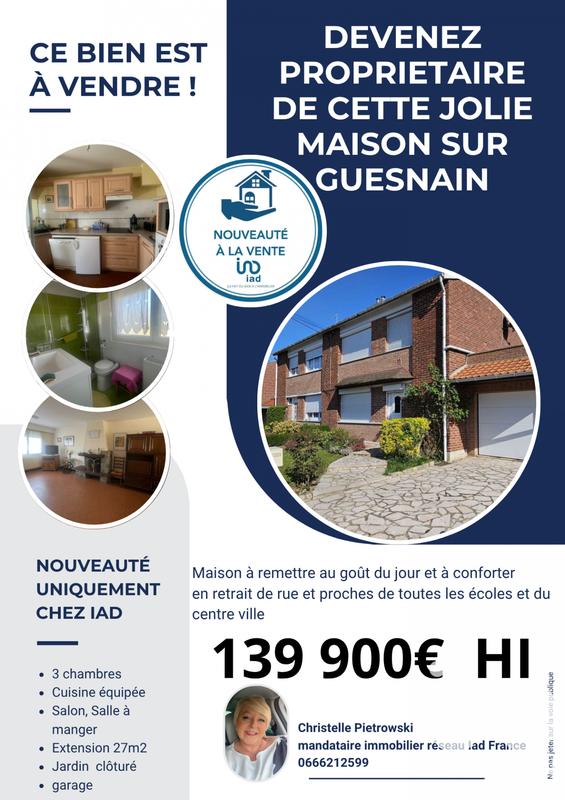 Maison - 105 m² - 5 pièces