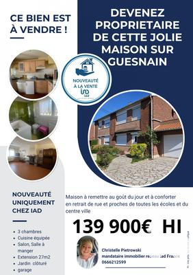Maison - 105 m² - 5 pièces