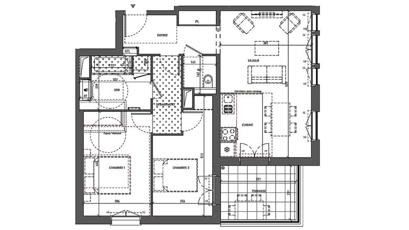 Appartement - 67 m² - 3 pièces