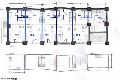 Appartement - 60 m² - 2 pièces