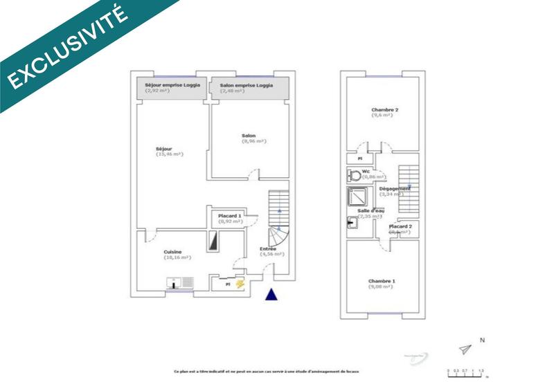 Appartement - 73 m² - 4 pièces