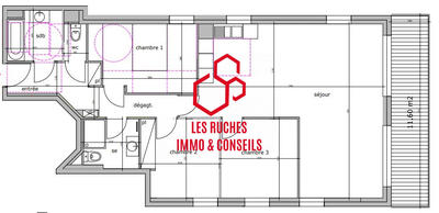 Appartement - 90 m² - 4 pièces