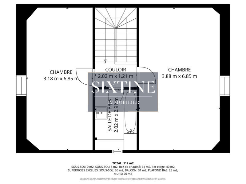 Appartement - 80 m² - 5 pièces