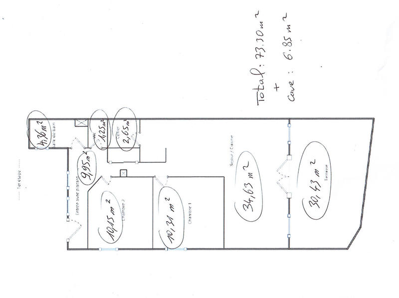 Appartement - 74 m² - 3 pièces