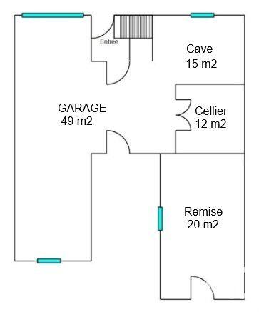 Maison - 82 m² - 3 pièces