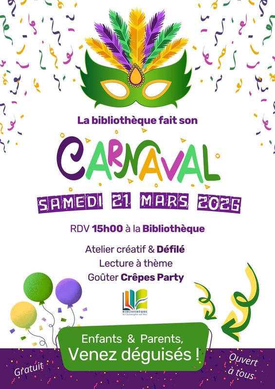 Carnaval à la bibliothèque