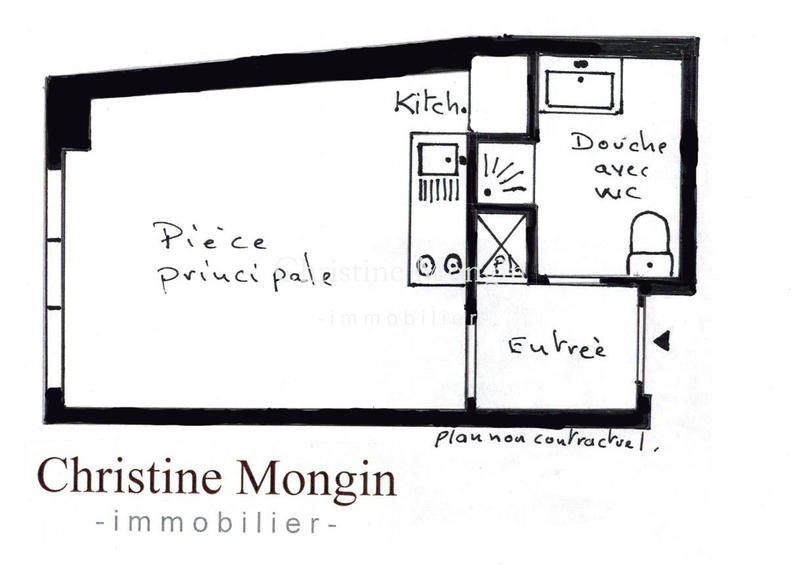 Appartement - 18 m² - 1 pièce