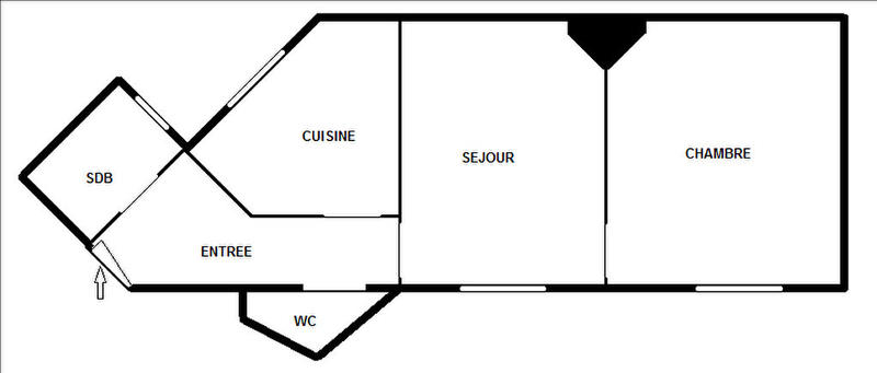 Appartement - 40 m² - 2 pièces