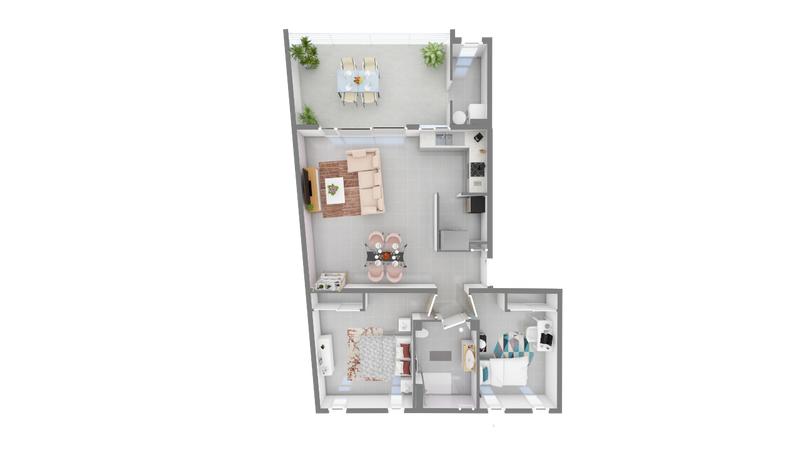 Appartement - 74 m² - 3 pièces