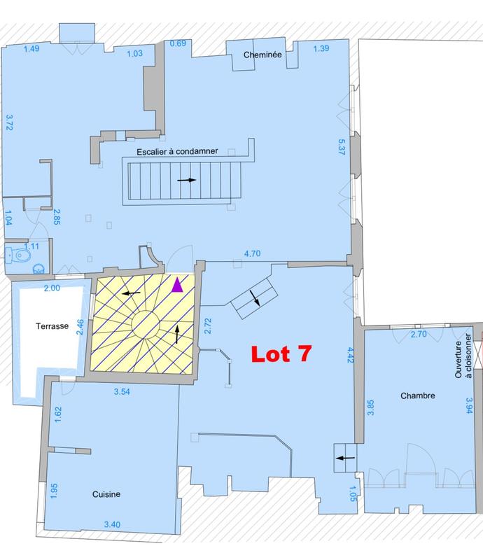 Appartement - 90 m² - 3 pièces