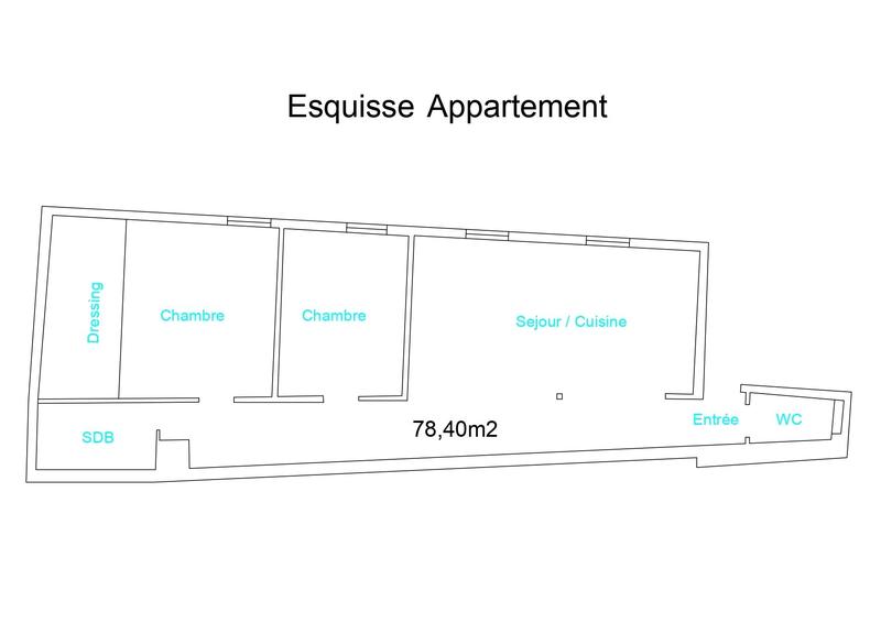 Appartement - 78 m² - 3 pièces
