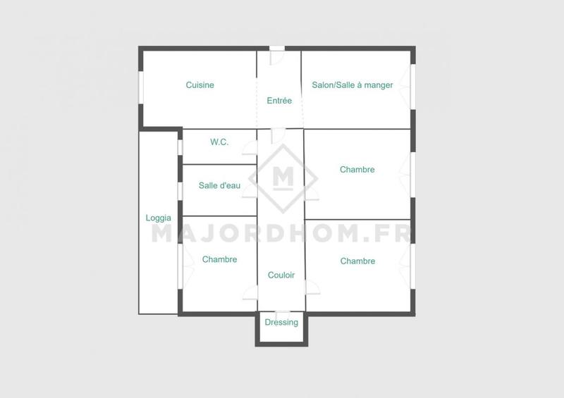 Appartement - 75 m² - 4 pièces