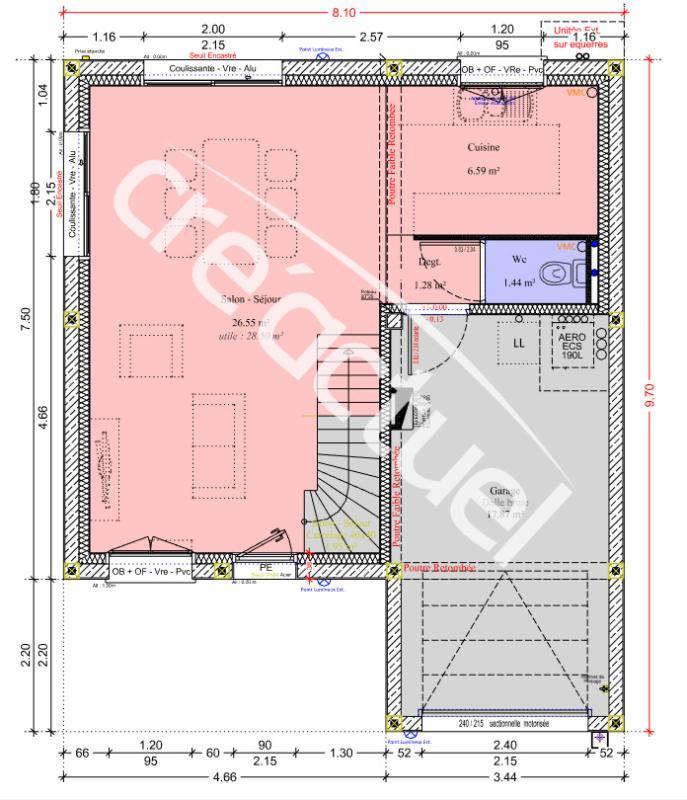 Maison - 80 m² - 4 pièces