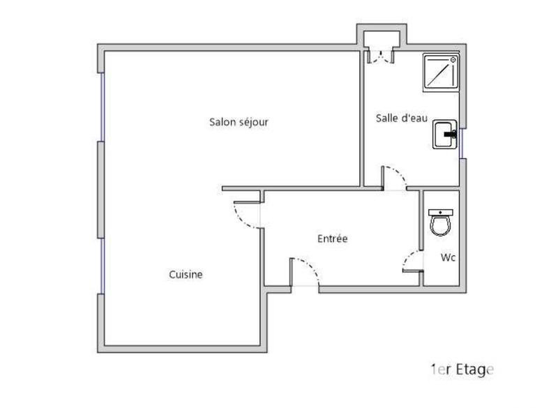 Appartement - 29 m² - 1 pièce