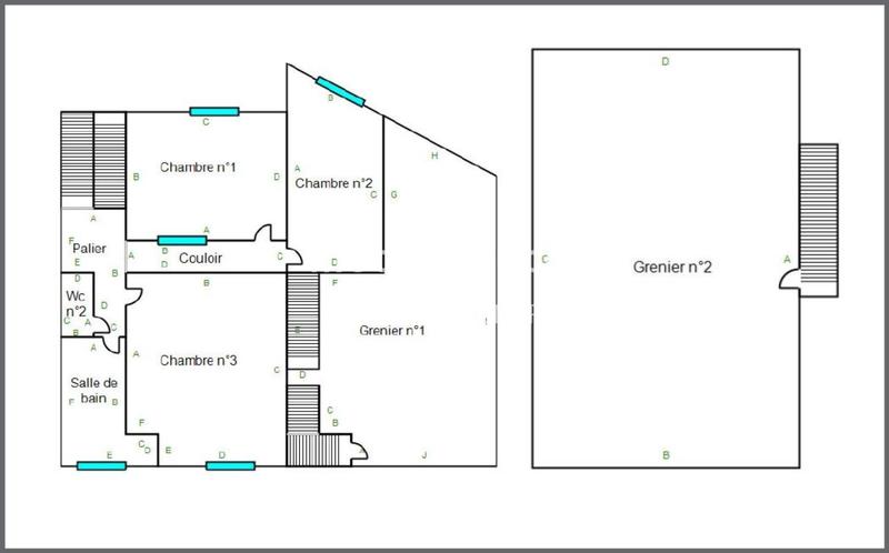 Maison de ville - 118 m² - 7 pièces