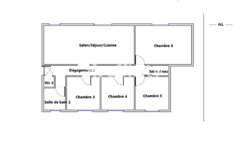 Appartement - 89 m² - 5 pièces