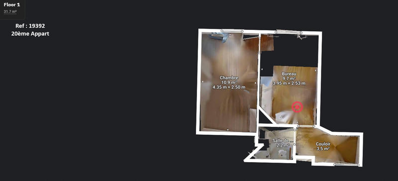 Appartement - 26 m² - 2 pièces