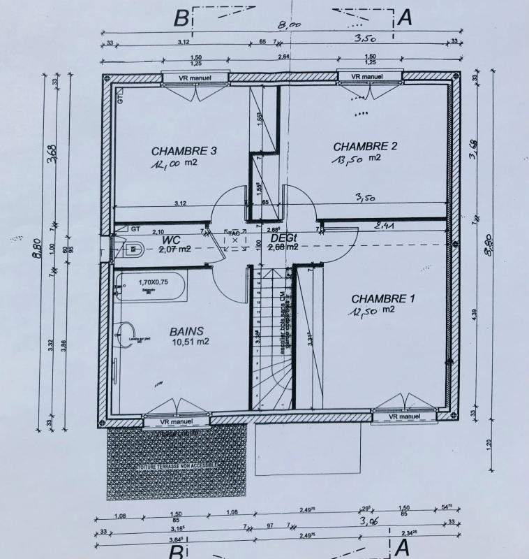 Maison - 90 m² - 5 pièces