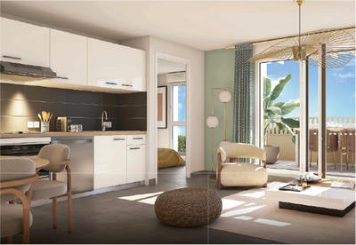 Appartement - 40 m² - 2 pièces