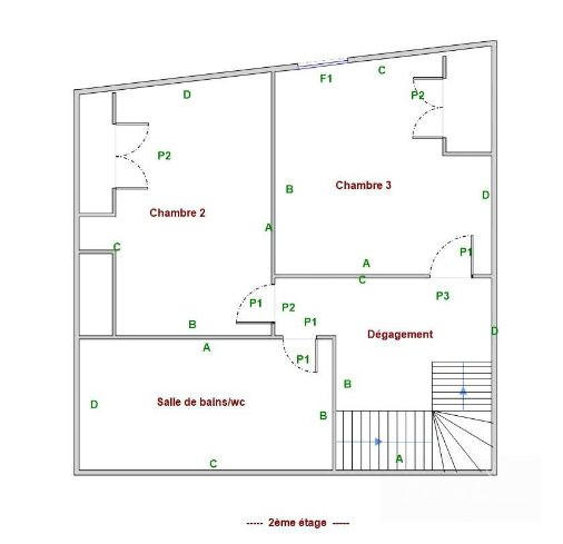 Maison ancienne - 90 m² - 4 pièces
