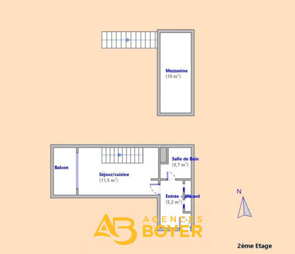 Appartement - 32 m² - 2 pièces